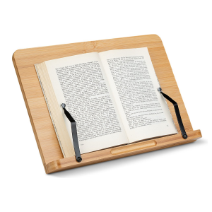 KA 10 Navaris houten boekenstandaard en tablethouder - 34 x 24 cm