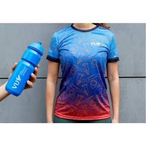 VU 12 Men's/women's Running Shirt + Water Bottle Set