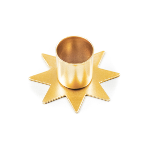 WO 14 Candle holder metal star gold - Housevitamin