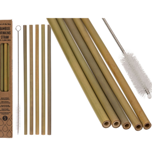 KE 51 Bamboo Straws (Set Of 5) - Out of the Blue