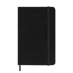 AG 23 Weekly Agenda Large with Hard Cover 2025 Black – Moleskine