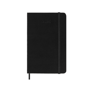 AG 25 Weekly Pocket Notebook Diary with Hard Cover 2025 Black - Moleskine