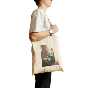 LI 41 Tote Bag Johannes Vermeer Milkmaid - zzzebraaa