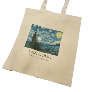 LI 39 Totebag Vincent van Gogh Sterrennacht  - zzzebraaa