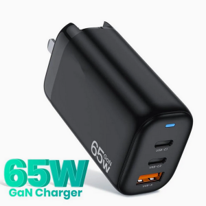 GA 09 Fast Charging US EU UK GaN 65W Wall Adapter USB-C - Huanyu