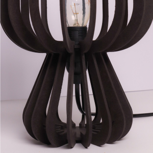 WO 45 Wooden Lamp Black - by Woom