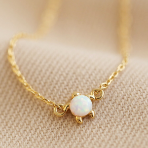 SI 24 Gold-colored Anklet with Turtle Charm - Lisa Angel