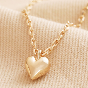 SI 26 Tiny Heart Pendant Necklace - gold colored - Lisa Angel