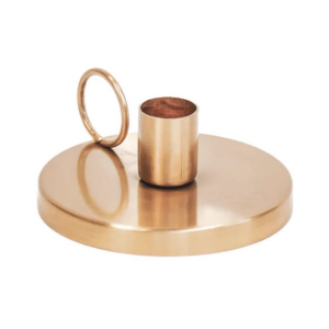 WO 03 Gold-plated metal candle holder with ear - gold-colored - Housevitamin