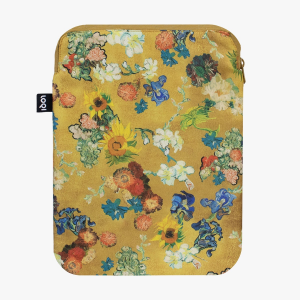 KA 01 Vincent van Gogh Gold Flower recycled laptop sleeve 13 inch - LOQI