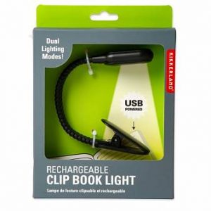 GA 09 Kikkerland, Book light, rechargeable, black
