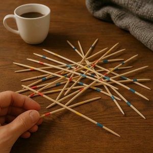 SP 21 Wooden Mikado game, 19 cm, Out of the Blue