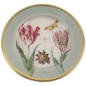 WO 44 MTDay Decorative plate Tulips Green by Jacob Marrel, 16 cm