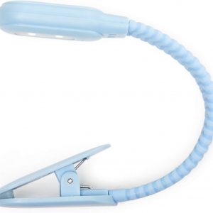 GA 10 Kikkerland Boeklampje, oplaadbaar, blauw